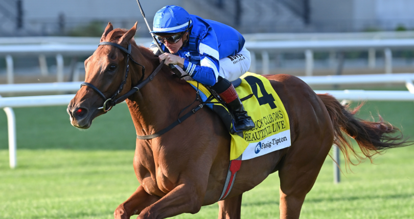 Beautiful Love all heart to win G3 Fasig-Tipton Jockey Club Oaks Invitational