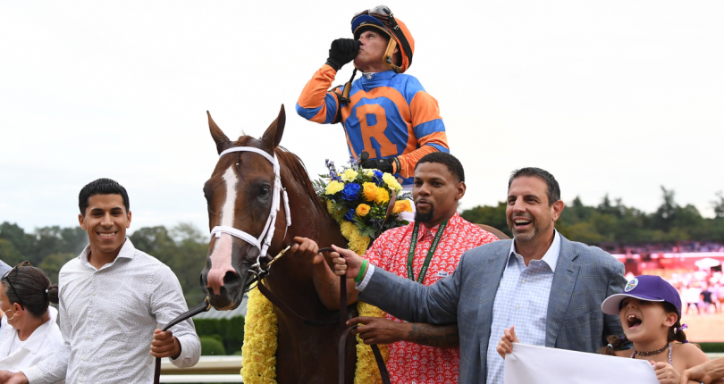 ​Bright Future earns first Grade 1 victory in $1 million Jockey Club Gold Cup