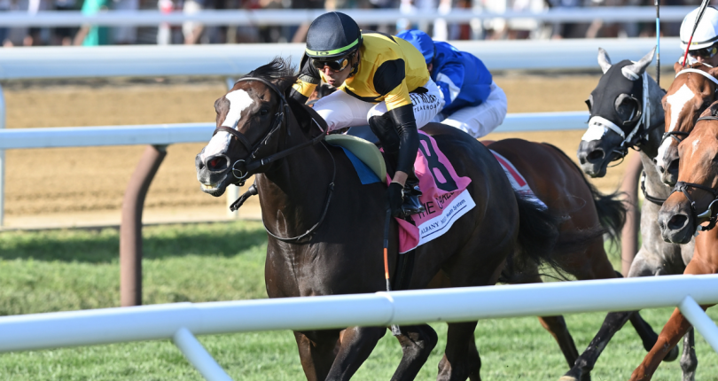 Clement-trained Dontlookbackatall captures G3 Caress presented by Albany Med Health System