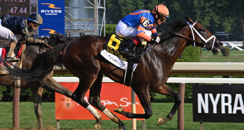 Brothers Fierceness, Mentee work at Saratoga for Breeders’ Cup