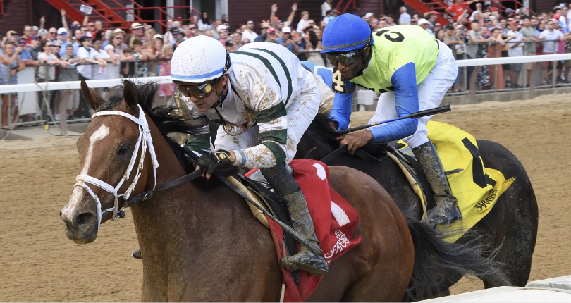 Miss Justify surges up the rail to take $135K Wilton