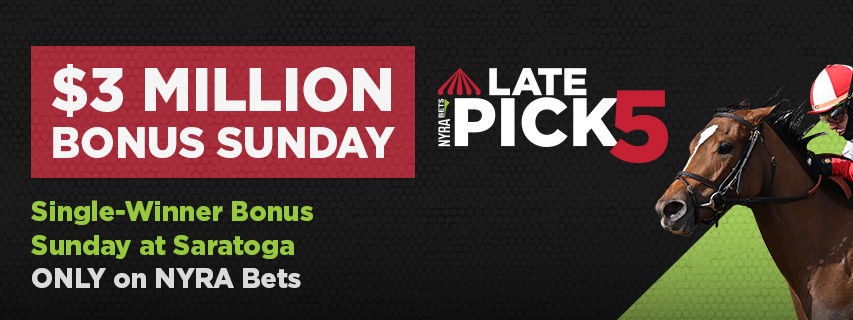 NYRA Bets $3 Million Late Pick 5