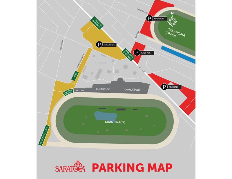 Saratoga Parking Map